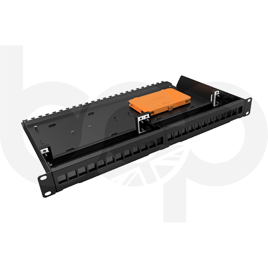 1U Hybrid Modular Patch Panel - Model 01 - 48 FO