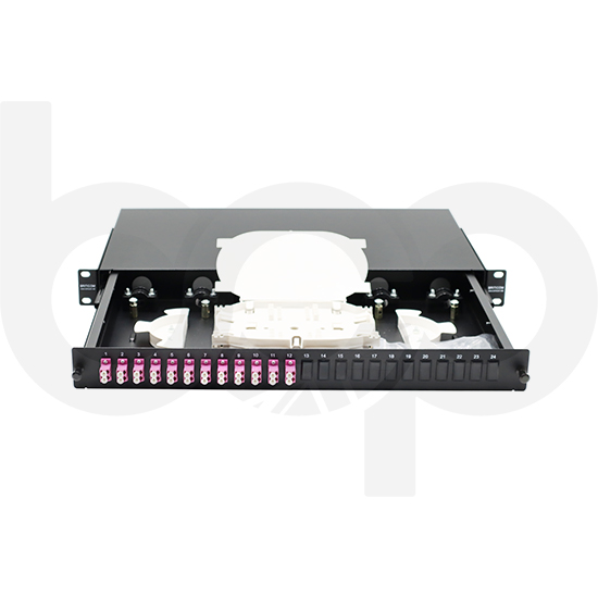 1U Sliding On Rail Modular Patch Panel - Model 01 - 48 FO