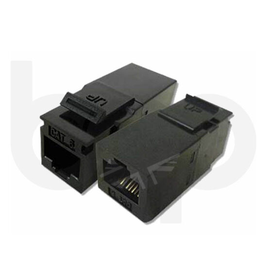 Cat 6 Pass-Through Coupler Keystone Jack – UTP 180°