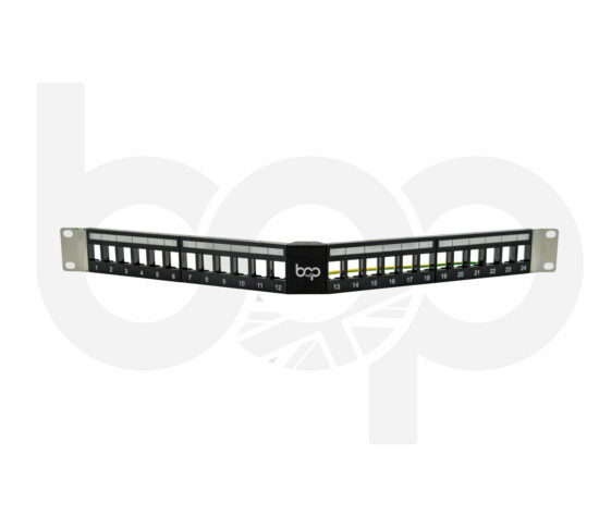 Empty Patch Panel - V-Foldable 24 or 48 Port Modular 1U Model 01