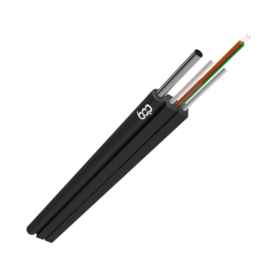 FTTH - Flat Drop Cable with Steel & FRP