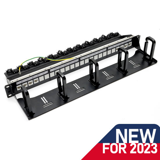 Dual Sided Cable Organiser - 24 Port - Patch Panel - Model 03